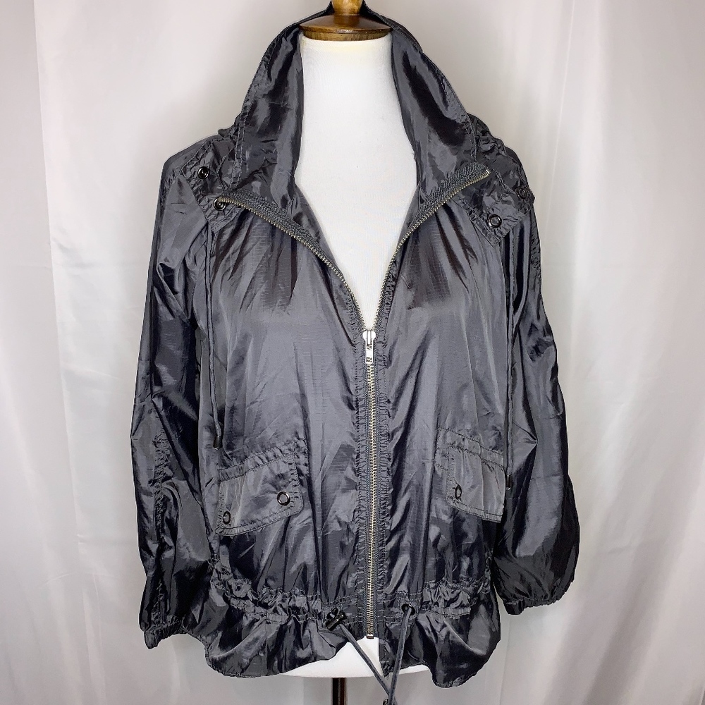 Free People Lightweight Gray Drawstring Jacket